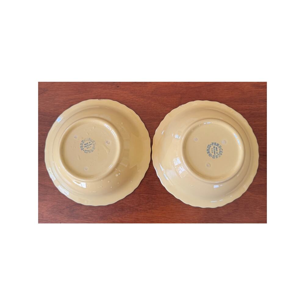 Two (2) Franciscan Coronado Cereal Bowls Yellow - Picture 2 of 4